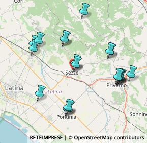 Mappa Via San Bartolomeo, 04018 Sezze LT, Italia (8.7865)