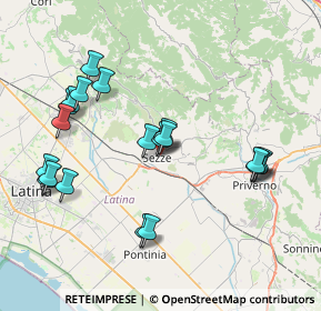 Mappa Via San Bartolomeo, 04018 Sezze LT, Italia (8.6015)