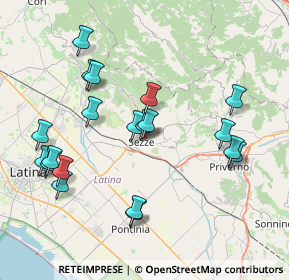 Mappa Via San Bartolomeo, 04018 Sezze LT, Italia (8.6905)