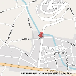 Mappa Via Firenze, 5, 03030 Piedimonte San Germano, Frosinone (Lazio)