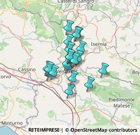 Mappa Via Atinense, 86079 Venafro IS, Italia (8.813)