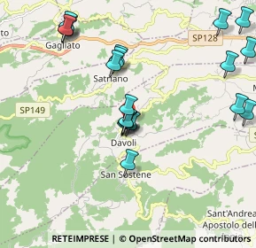 Mappa Via Camillo Benso Conte di Cavour, 88060 Davoli CZ, Italia (2.3915)