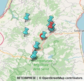 Mappa Corso Vittorio Emanuele III, 88060 Torre di Ruggiero CZ, Italia (6.33846)