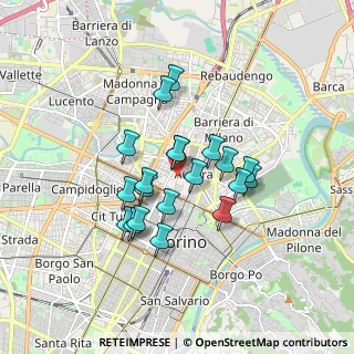 Mappa Via Cirie', 10152 Torino TO, Italia (1.3595)
