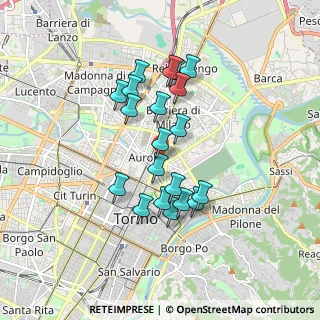 Mappa Via Alessandria, 10152 Torino TO, Italia (1.507)