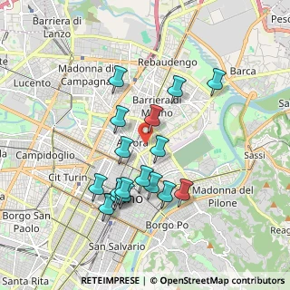 Mappa Via Alessandria, 10152 Torino TO, Italia (1.71118)