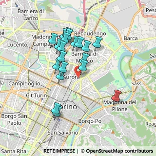 Mappa Via Alessandria, 10152 Torino TO, Italia (1.636)
