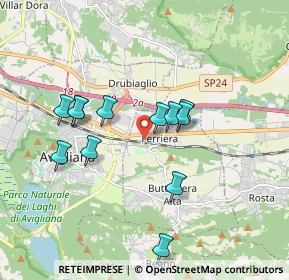 Mappa Via Gatta, 10090 Ferriera TO, Italia (1.655)