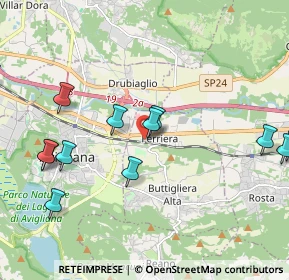 Mappa Via Gatta, 10090 Ferriera TO, Italia (2.585)