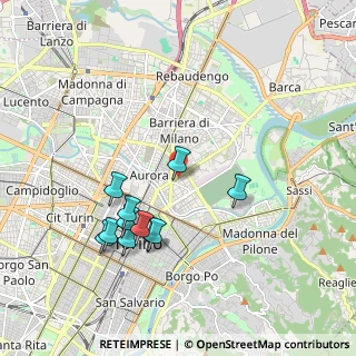 Mappa Via Bologna, 10152 Torino TO, Italia (1.88636)