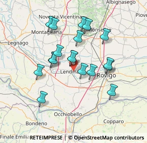 Mappa Via Amedeo Savoj, 45026 Lendinara RO, Italia (12.89368)