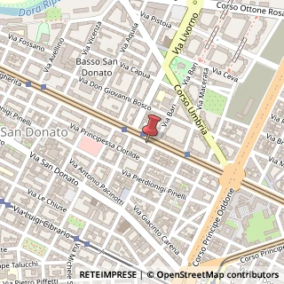 Mappa Corso Regina Margherita,  187, 10144 Torino, Torino (Piemonte)