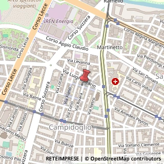 Mappa Via Rocciamelone, 12, A, 10143 Torino, Torino (Piemonte)