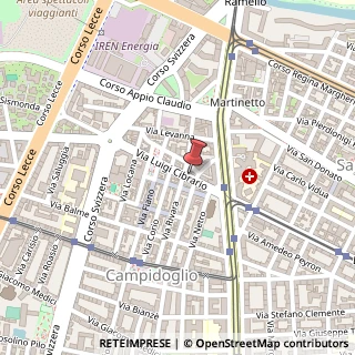 Mappa Via Luigi Cibrario, 80, 10143 Torino, Torino (Piemonte)