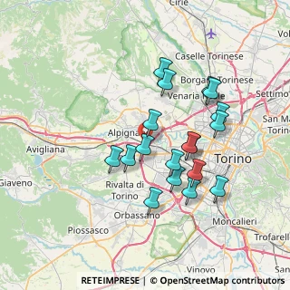 Mappa Via Stresa, 10098 Bruere TO, Italia (6.53889)