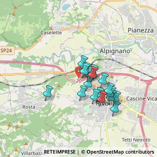 Mappa CC Auchan, 10098 Rivoli TO, Italia (1.38722)