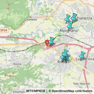 Mappa CC Auchan, 10098 Rivoli TO, Italia (2.14182)