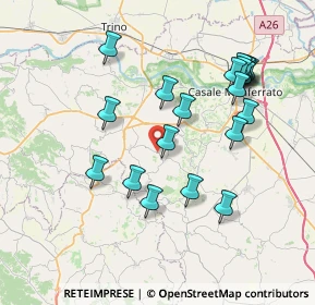 Mappa SP 35, 15030 Sala Monferrato AL, Italia (7.675)