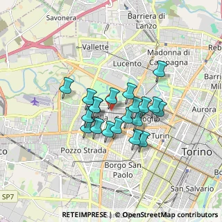 Mappa Via Gravere, 10145 Torino TO, Italia (1.2485)