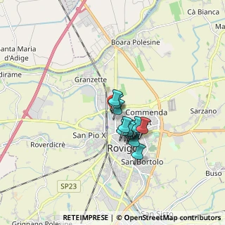 Mappa Via Leopoldo Baruchello, 45100 Rovigo RO, Italia (1.12077)