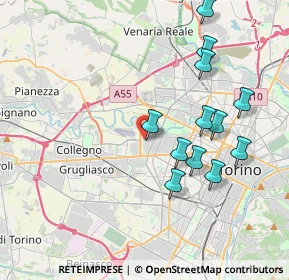 Mappa Via Giuseppe Berruti, 10100 Torino TO, Italia (3.895)
