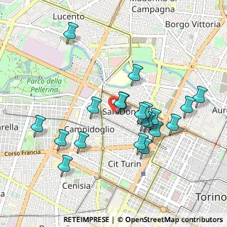 Mappa Via Carlo Bossi, 10144 Torino TO, Italia (0.919)