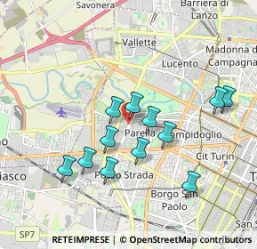 Mappa Corso Bernardino Telesio, 10046 Torino TO, Italia (1.68083)