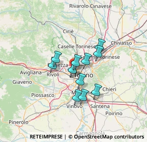 Mappa Corso Bernardino Telesio, 10046 Torino TO, Italia (8.7125)