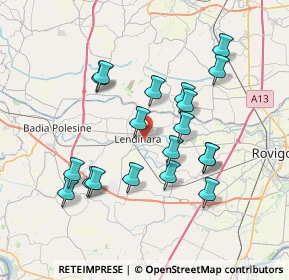 Mappa Via Abate Romualdo Zilianti, 45026 Lendinara RO, Italia (6.94842)