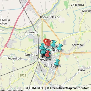 Mappa Via Donato Bramante, 45100 Rovigo RO, Italia (1.17154)