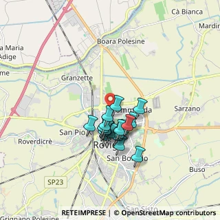Mappa Via Donato Bramante, 45100 Rovigo RO, Italia (1.28263)