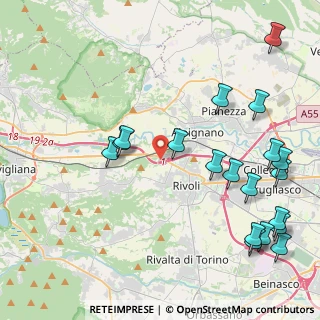 Mappa CC Auchan, 10098 Rivoli TO, Italia (5.33053)
