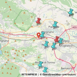 Mappa CC Auchan, 10098 Rivoli TO, Italia (5.02455)