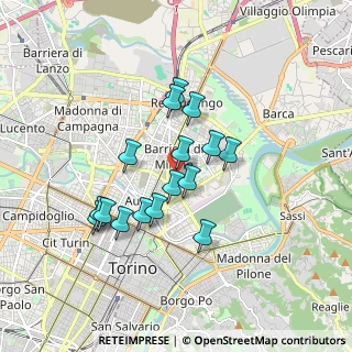 Mappa Via Muzio Clementi, 10154 Torino TO, Italia (1.46625)