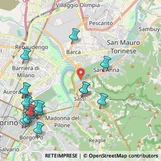 Mappa Strada Consortile del Meisino, 10132 Torino TO, Italia (2.88222)