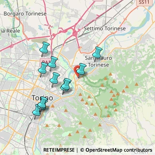 Mappa Strada Consortile del Meisino, 10132 Torino TO, Italia (3.87167)