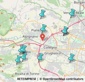 Mappa Via Collegno, 10098 Rivoli TO, Italia (4.68818)