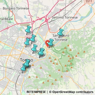 Mappa S.da del Meisino, 10132 Torino TO, Italia (3.78917)