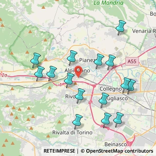 Mappa Via Pietre, 10091 Alpignano TO, Italia (4.36)
