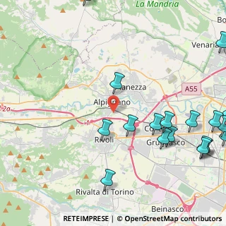 Mappa Via Pietre, 10091 Alpignano TO, Italia (6.36)