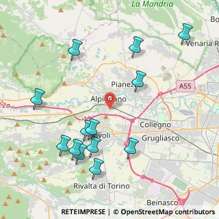 Mappa Via Pietre, 10091 Alpignano TO, Italia (4.69692)