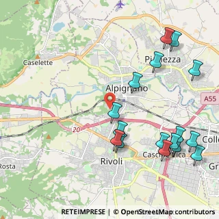 Mappa Via della Costa, 10091 Alpignano TO, Italia (2.55063)