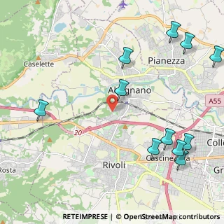 Mappa Via della Costa, 10091 Alpignano TO, Italia (2.80545)