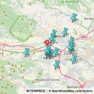Mappa Via della Costa, 10091 Alpignano TO, Italia (3.344)