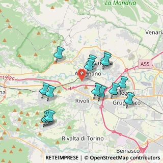 Mappa Via della Costa, 10091 Alpignano TO, Italia (3.778)