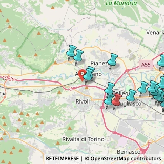 Mappa Via della Costa, 10091 Alpignano TO, Italia (5.775)