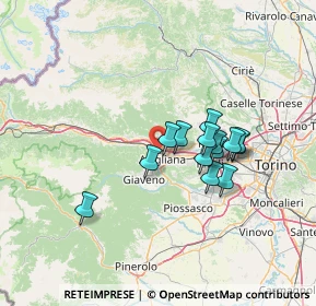 Mappa Viale Alfred Nobel, 10051 Avigliana TO, Italia (10.85429)