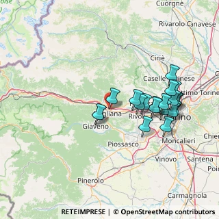 Mappa Via F. e G. Falcone, 10051 Avigliana TO, Italia (14.422)