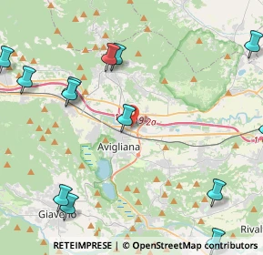 Mappa Via F. e G. Falcone, 10051 Avigliana TO, Italia (6.852)
