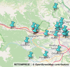 Mappa Via F. e G. Falcone, 10051 Avigliana TO, Italia (8.977)